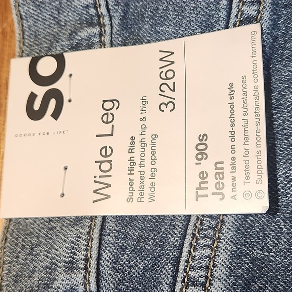 S O Goods for life blue jeans 3/26W JUNIOR - Picture 7 of 11